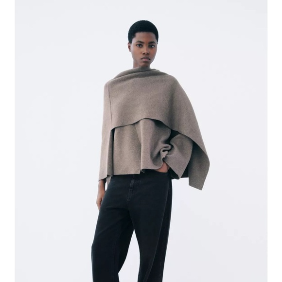 NWT ZARA knit  SCARF COAT SIZE L-XL 
🚨 FINAL PRICE NO OFFER ACCEPT - Picture 12 of 15